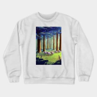 Guinea Fowl in the Woods Crewneck Sweatshirt